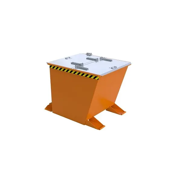 Contenedor basculante, pintado, Amarillo naranja