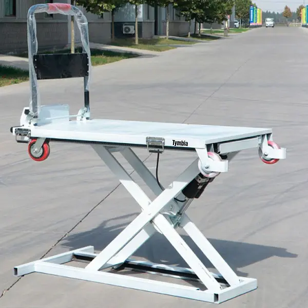 Mesa Elevadora de tijera Eléctrica con carro manual 300kg (120x70)
