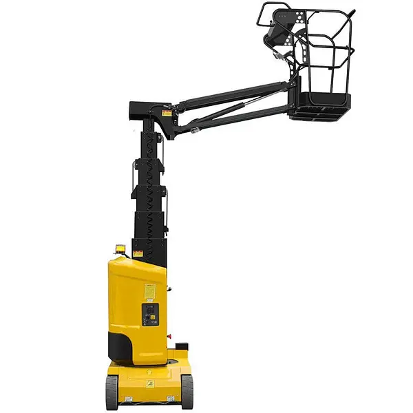 Plataforma Elevadora mástil vertical con pluma 9,2m-200kg