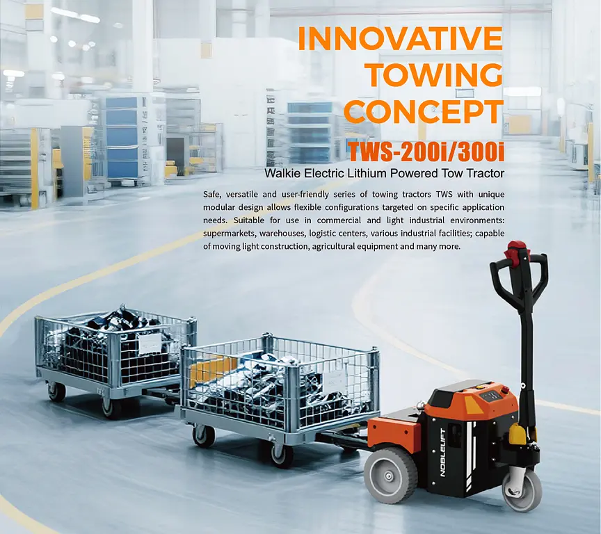 NobleLift TWS-200i/300i 2000/3000 kg walkie li-ion tow tractor