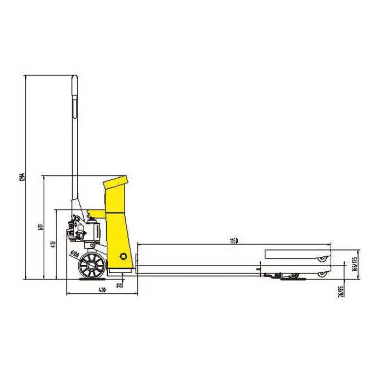Carretilla de palets con pesaje Tymbia 2500 kg