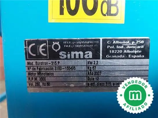 SIMA EUROTRON 315-P wood cutting table