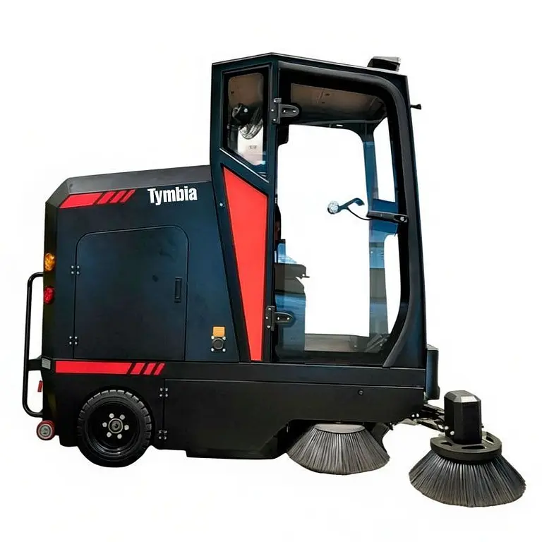 Tymbia electric sweeper with cabin
