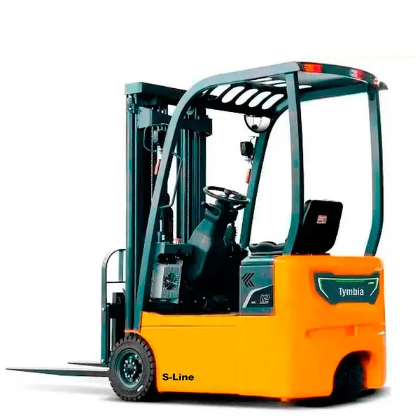 TYMBIA lithium 3-wheel forklift 1200kg with triplet mast 4500mm