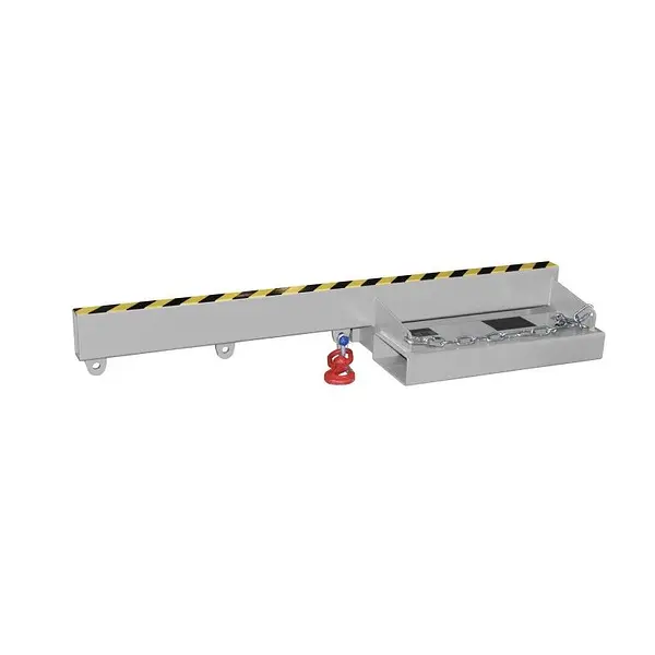 Brazo de carga para montacargas pintado gris ratón
