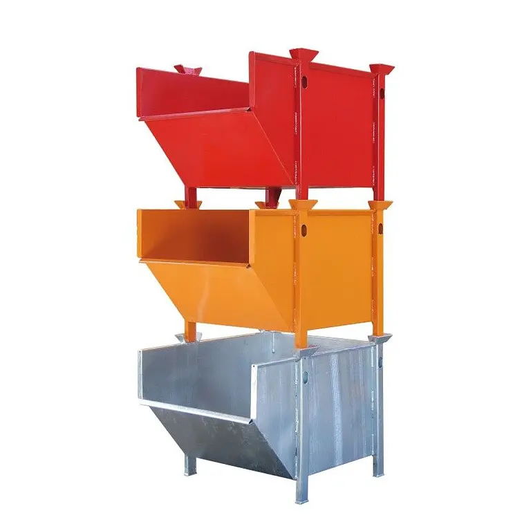 Batea for rubble, sand... painted Red fire
