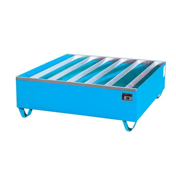 sumidero spline pintado azul claro para tambores de 200 litros