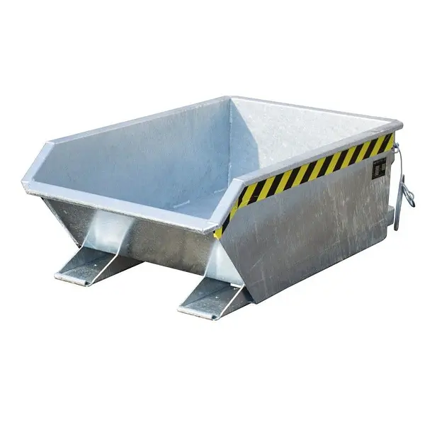 Mini contenedor basculante, galvanizado en caliente
