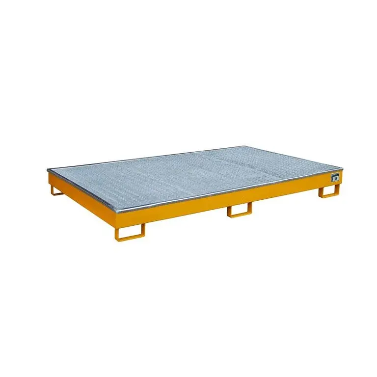 Slope sink with PE insert, painted, orange yellow