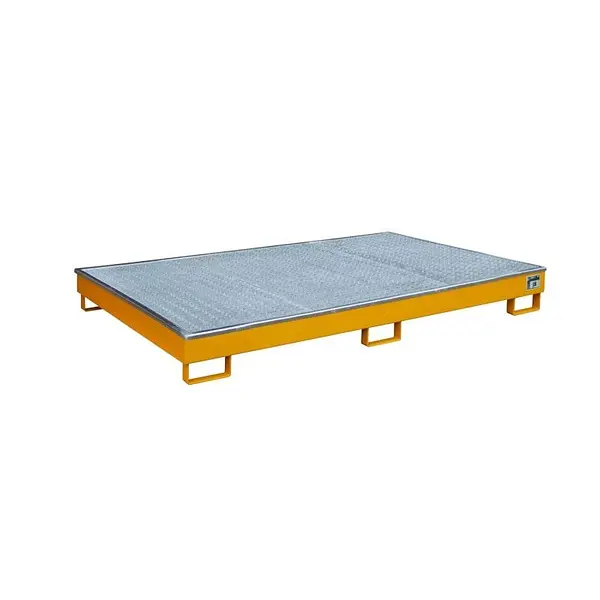 Slope sink with PE insert, painted, orange yellow