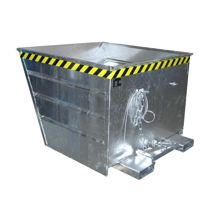 Contenedor basculante, galvanizado en caliente