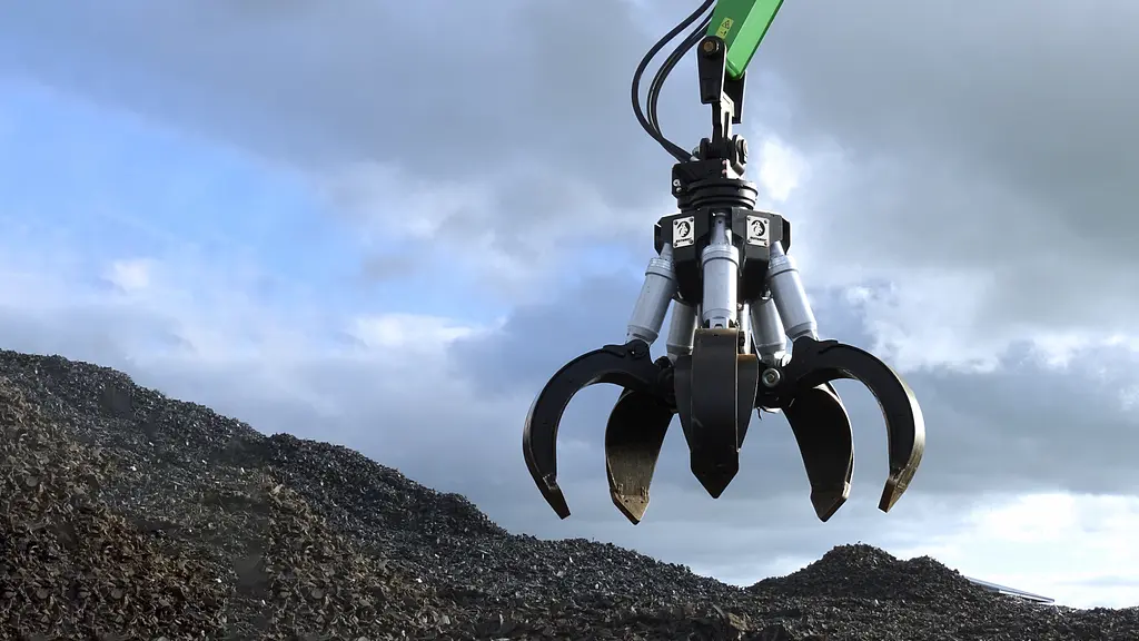 Rotobec OP4SM65 Hydraulic Scrap Grapple with RT-322 Rotator 0.50 m3