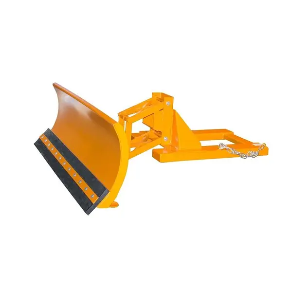 Snow plow with pendulum suspension and adjustable blade