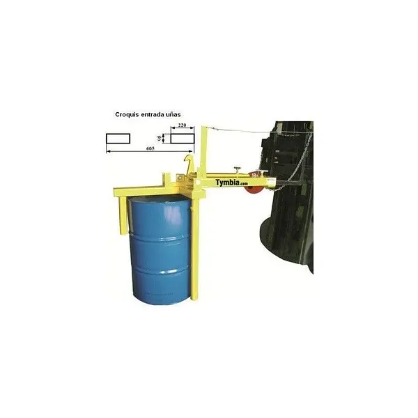 Accesorio para cargar tambores horizontales y verticales