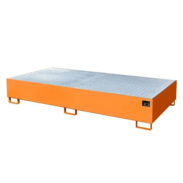 IBC storage tray painted yellow orange