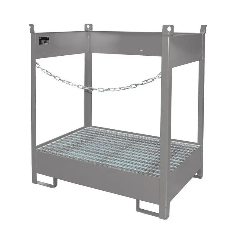 Piston stacking pad painted gray mouse