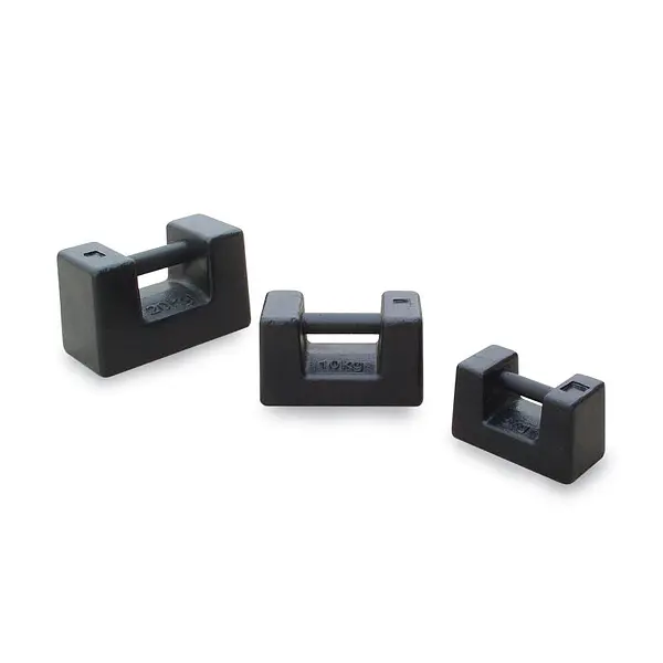 Rectangular single precision weights in cast and stainless steel
