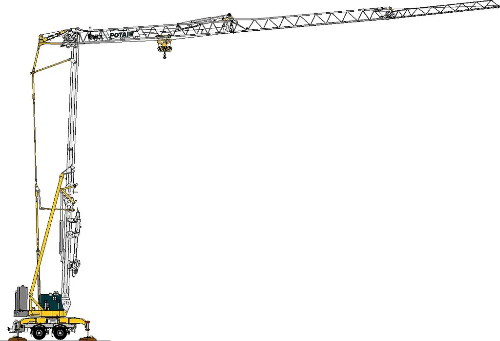 Potain Hup M 28-22 A Self-Erecting Cranes