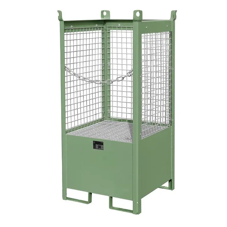 pallet for stacking drums green lacquered