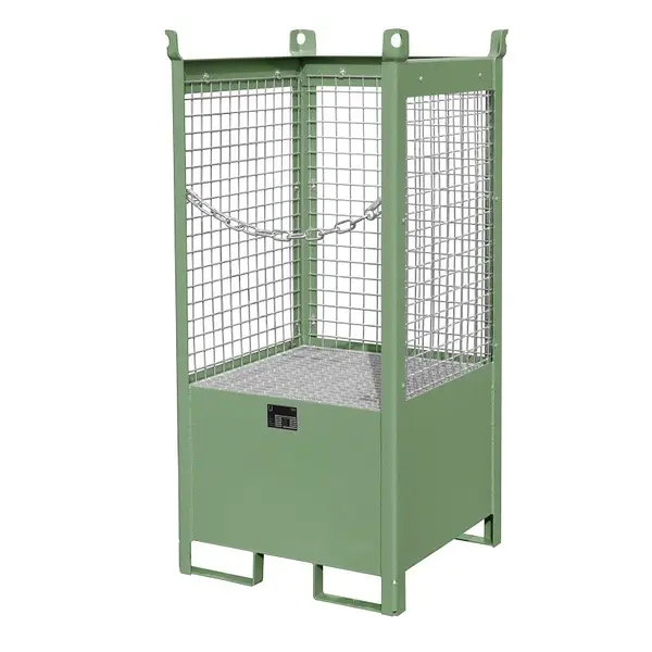 pallet for stacking drums green lacquered