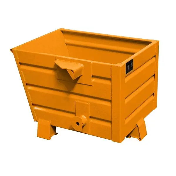 Volquete apilable de virutas, pintado, Amarillo naranja