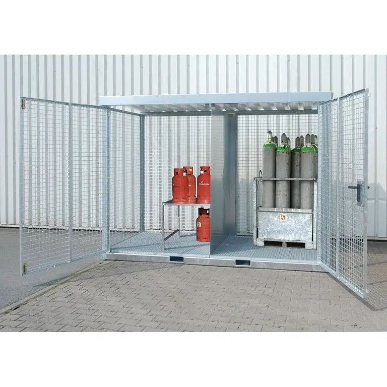 Gas cylinder storage container galvanized steel
