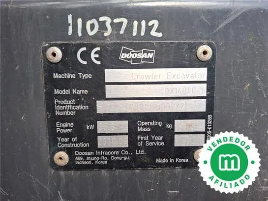 Doosan DX140LC-5 excavator