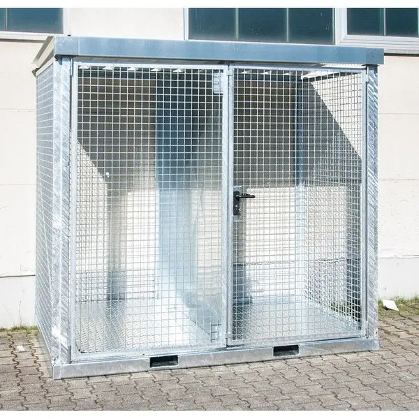 Gas cylinder storage container galvanized steel