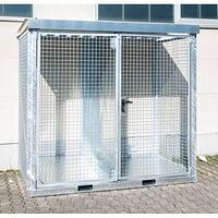 Gas cylinder storage container galvanized steel