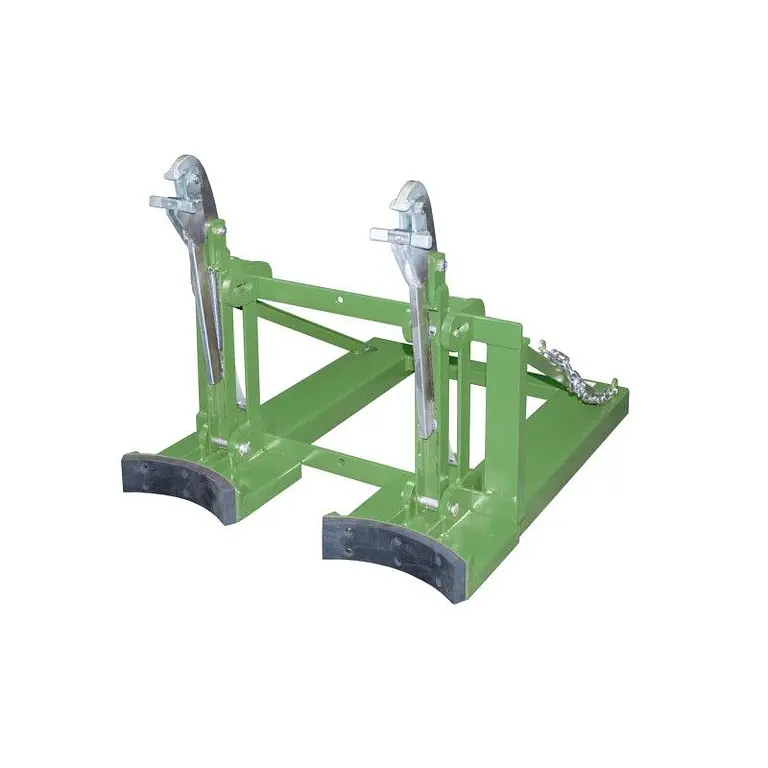 Elevator of drums, painted, green