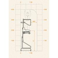 Plataforma Elevadora Manual 150kg a 1,93m Elevación