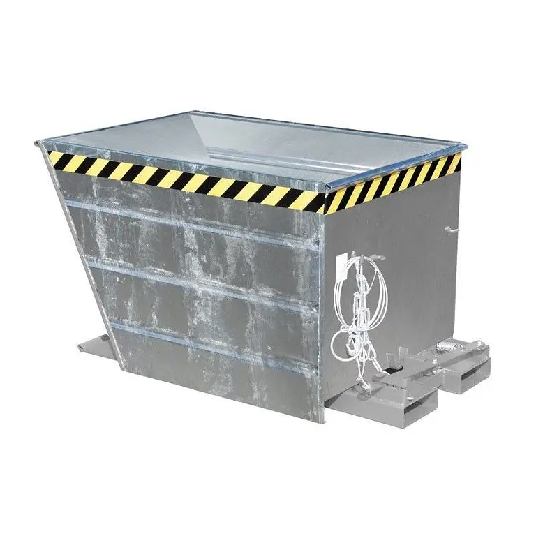 Contenedor basculante, galvanizado en caliente