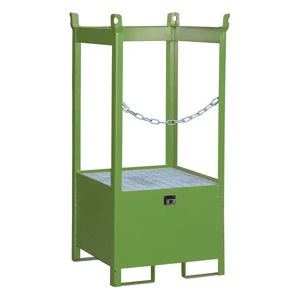 Piston stacking pad, painted, green Seda