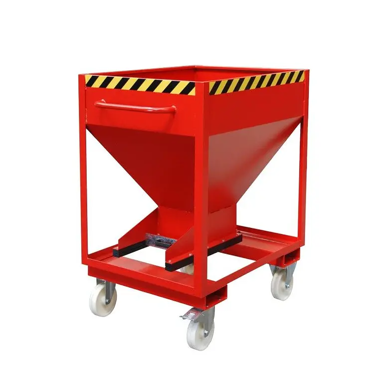 Silo Container, pintado, rojo fuego
