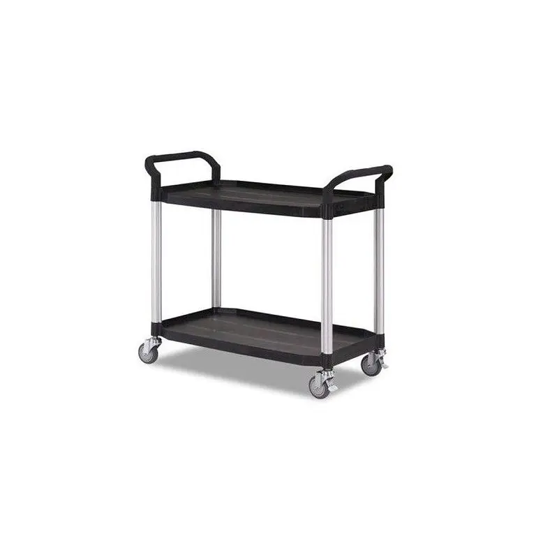 Stainless steel cart with 3 trays