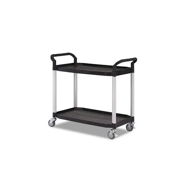 Stainless steel cart with 3 trays
