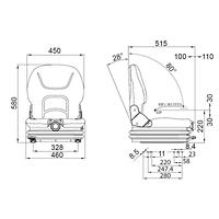 Seat ES2300L forklift seat