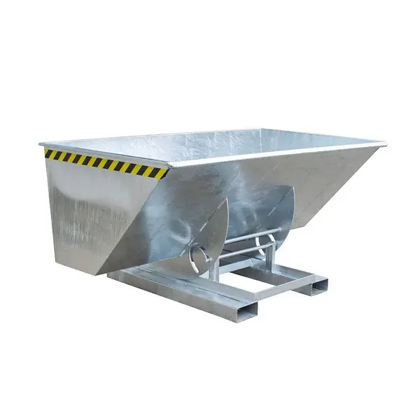 Contenedor basculante, galvanizado en caliente