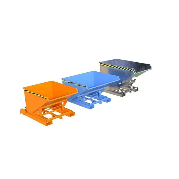 Contenedor de virutas, pintado, azul claro