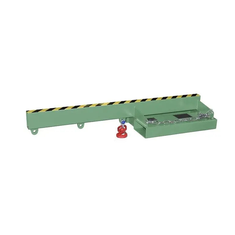 Charging arm, painted, green silk