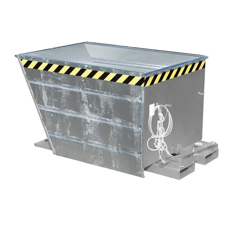 Contenedor basculante, galvanizado en caliente