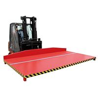 Platform for off-cuts painted gray mouse