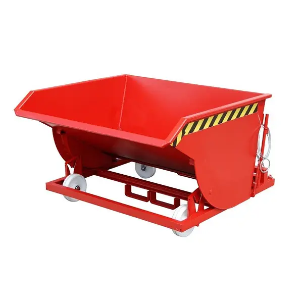 Contenedor de virutas, pintado, Rojo fuego
