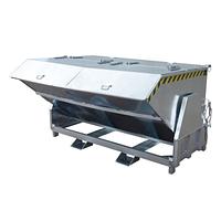Contenedor basculante, galvanizado en caliente