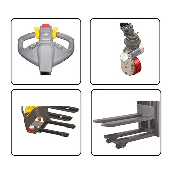 Electric stacker 1500kg at 3500mm Lithium