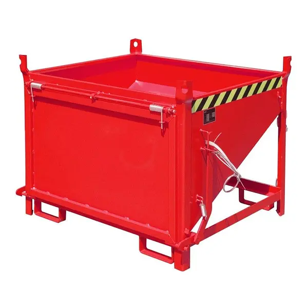 Silo Container, pintado, rojo fuego