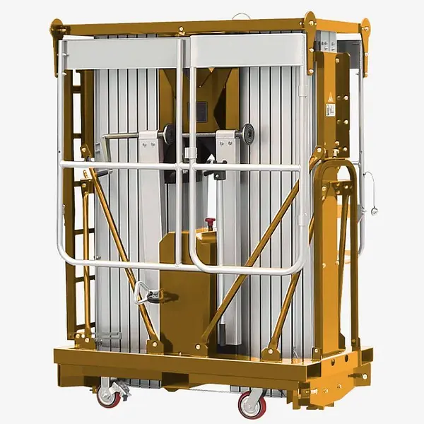 Plataforma Elevadora doble mástil vertical 14m-200kg (batería)