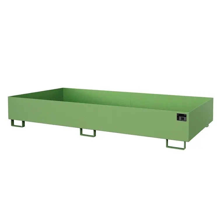 Smooth shelf, painted, green