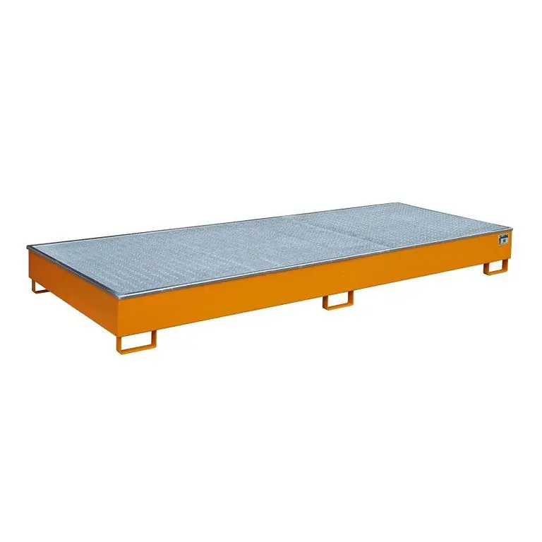 Slope sink with PE insert, painted, orange yellow