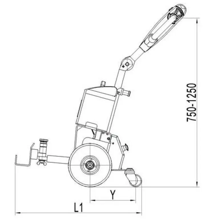 Tractor de arrastre eléctrico 1000 Kg